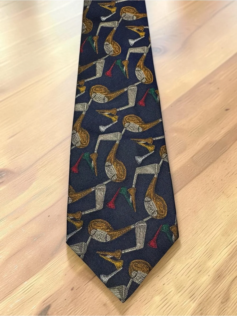 Vintage Robert Talbott Golf Theme 100% Silk Tie